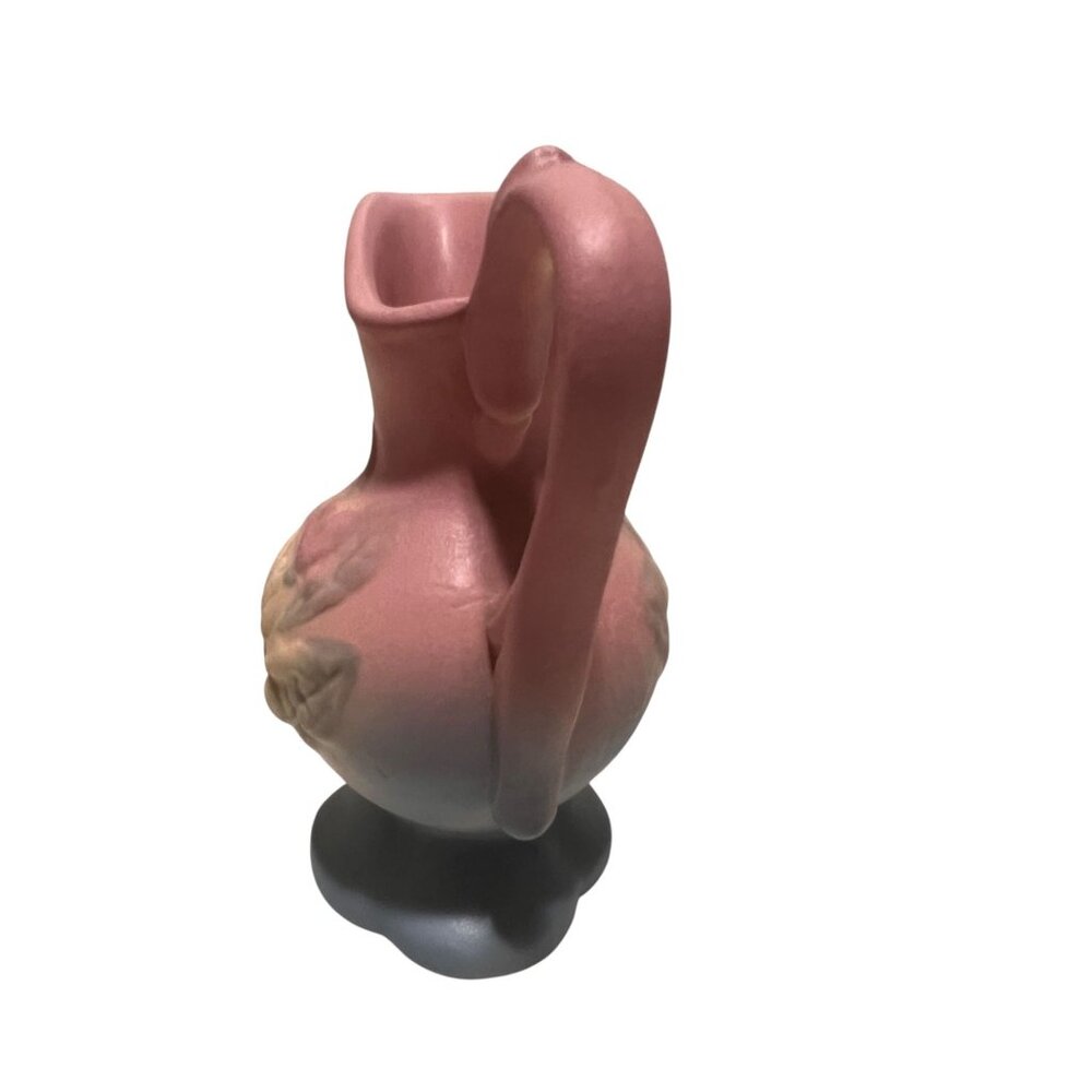 Hull Pottery Pink Magnolia 6" Vintage Vase Pitcher Creamer - Picture 4 of 6